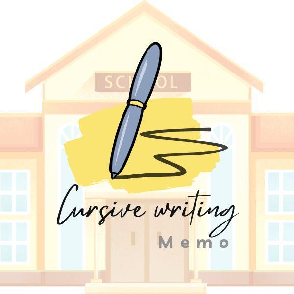 cursive writing memo