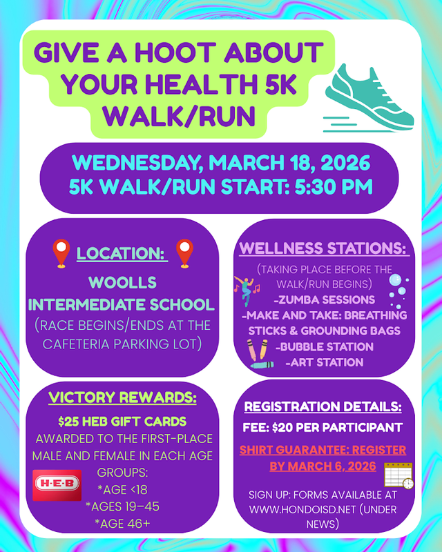 give a hoot about your health 5k walk/run