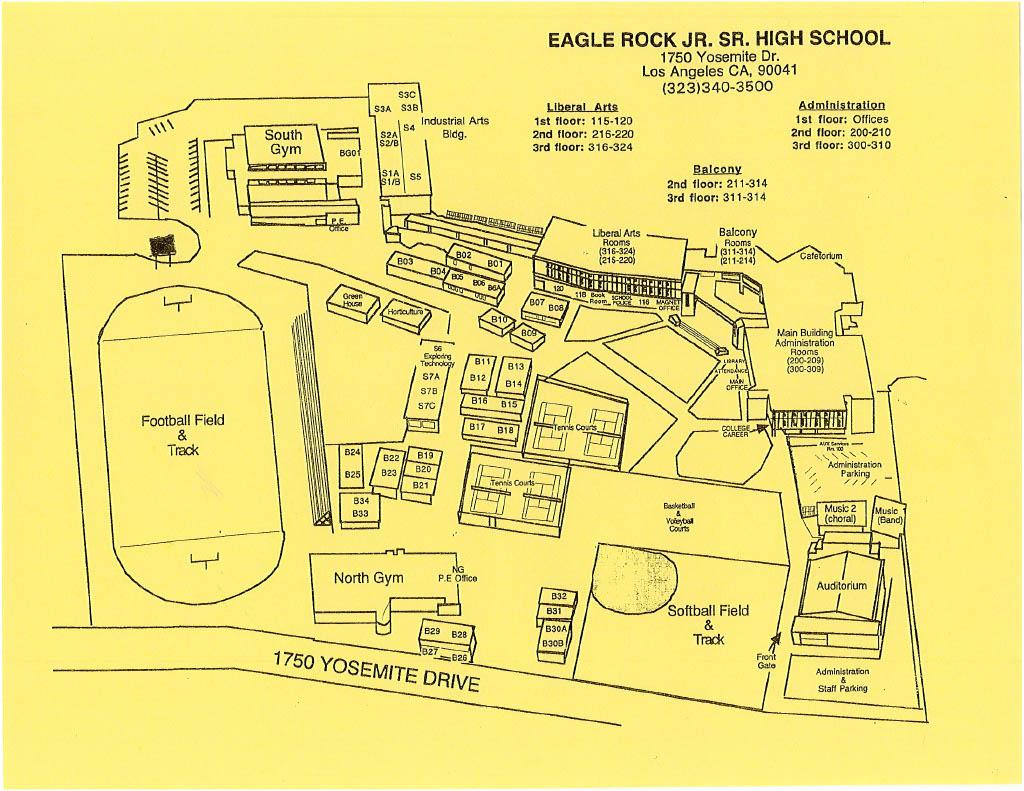 Eagle Rock HS map