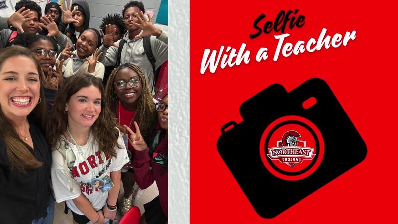 Northeast High School Student Selfie With a Teacher Photo