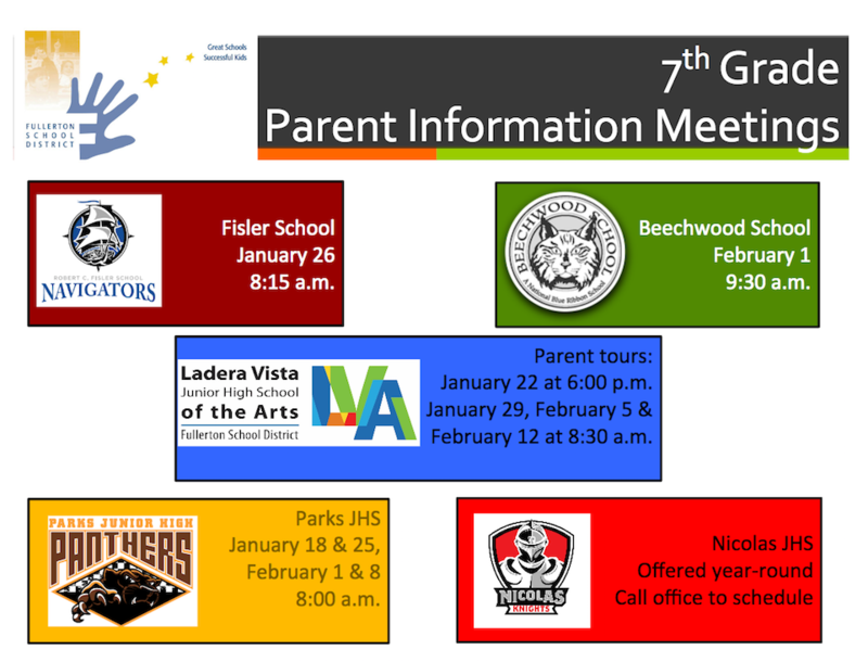 7th Grade Informational Meetings Featured Photo