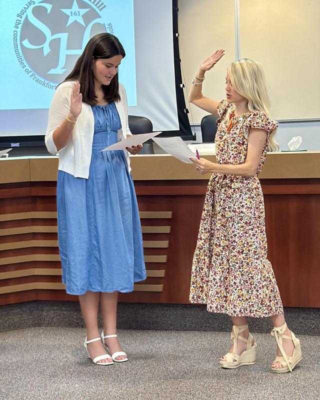 New Student Board Member Oath of Office