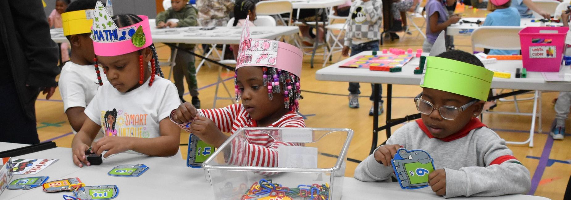 kids doing math activities