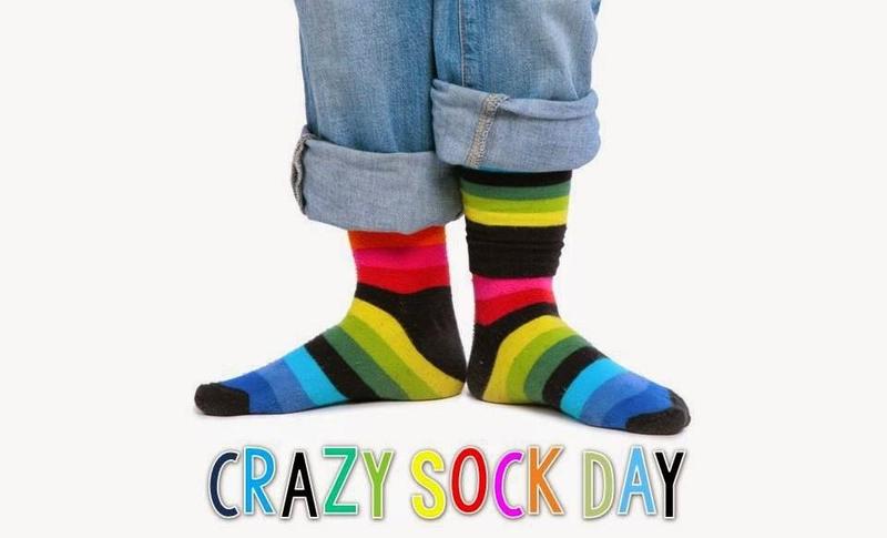 12 Days of Holiday Cheer:  December 20th - Crazy Sock Day