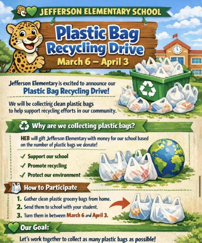 Details for the plastic bag recycling drive