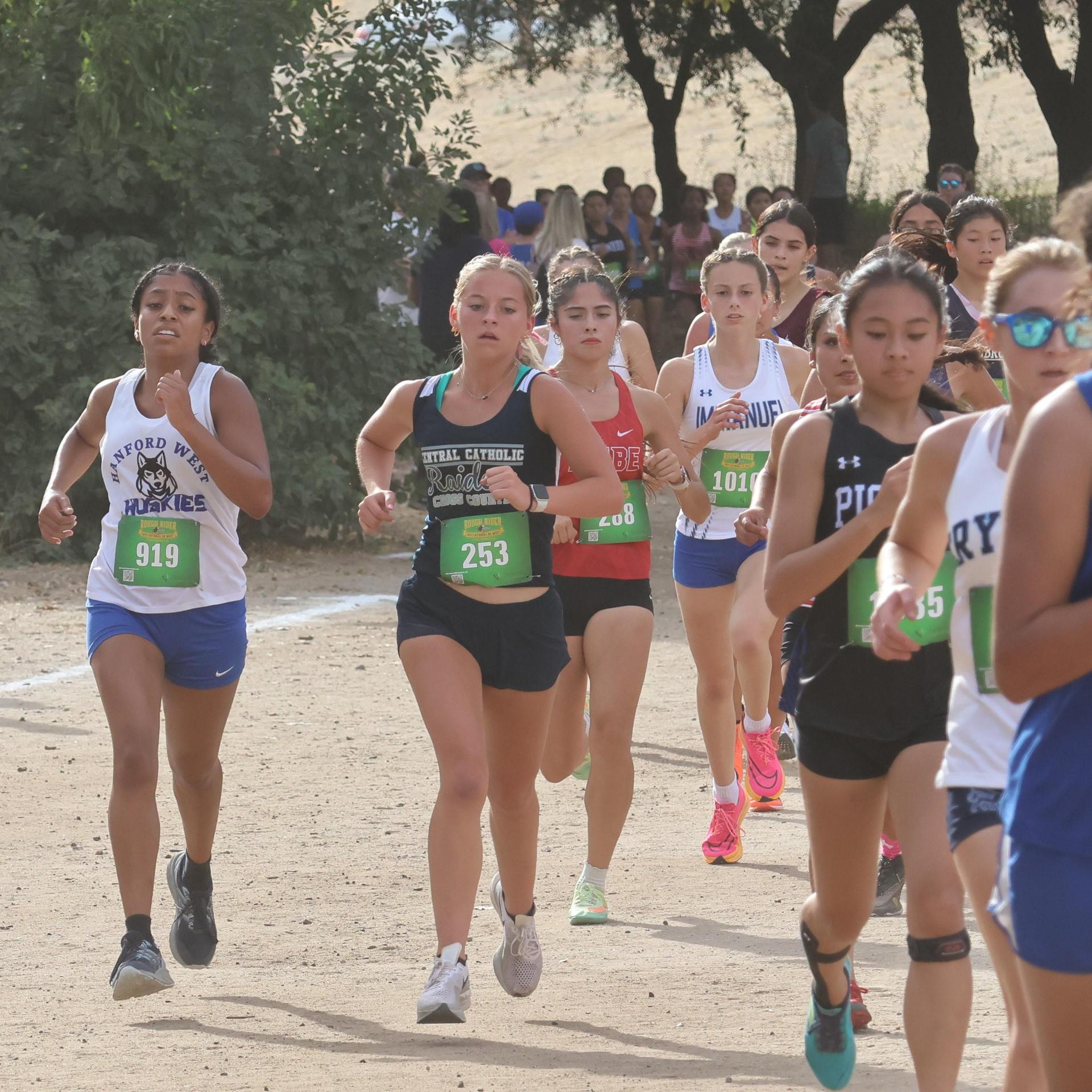 cross country runners in action