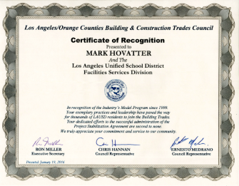 Certificate of Recognition Image 