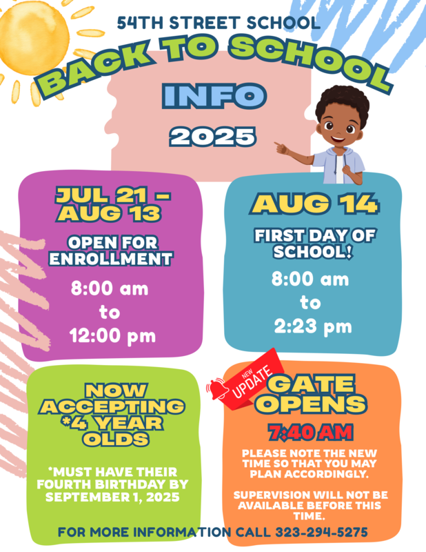 Back to School Info Featured Photo