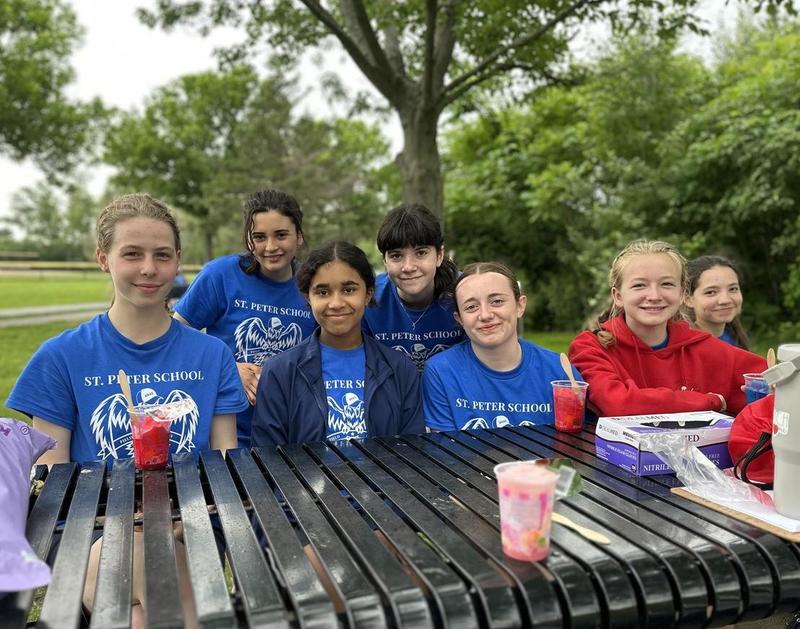 Picture of the week: one last Italian Ice at field day for some of our 8th graders!