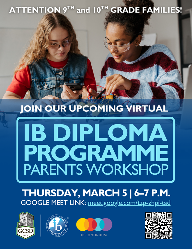 2026 IB Night 9th and 10th Grade Parents Workshop ENGLISH