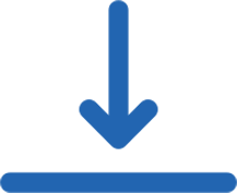 Bottom line icon pointing at the bottom