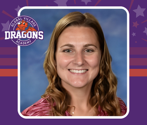 GVA DC logo with portrait of PE Teacher Justyna Bondaruk