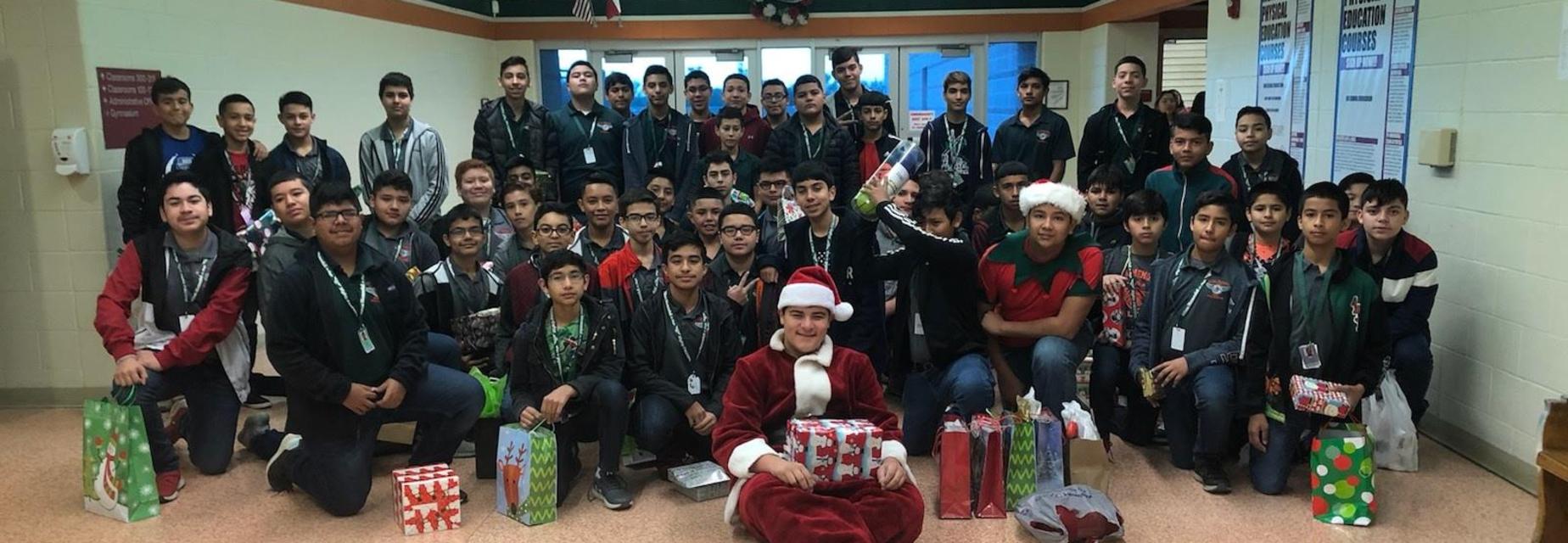 AMJH Athletes continuing the Christmas tradition