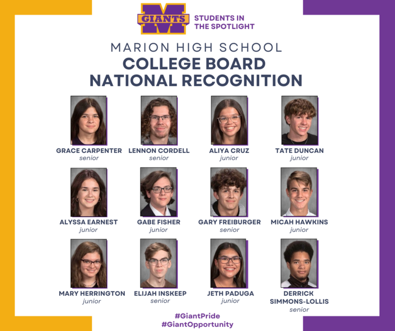 promo graphic - MHS College Board awards 2025