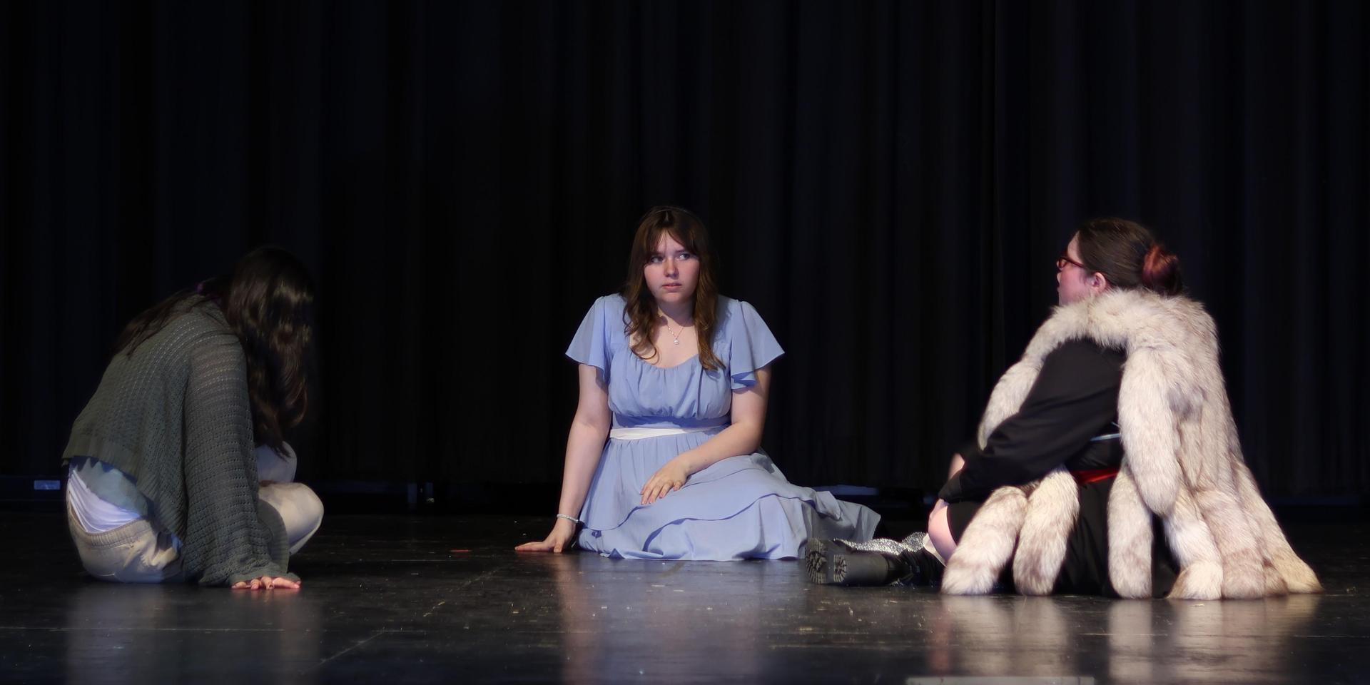 cast members at rehearsal