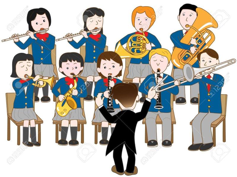 Picture of kids in a school band class
