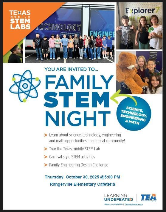 STEM Night on Thursday Oct. 30, 2025