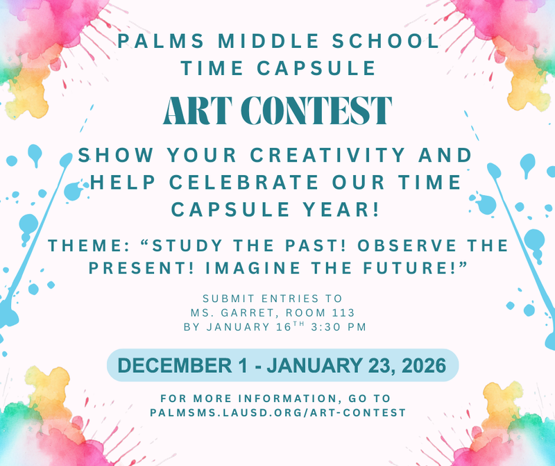 Time Capsule Art Contest flyer