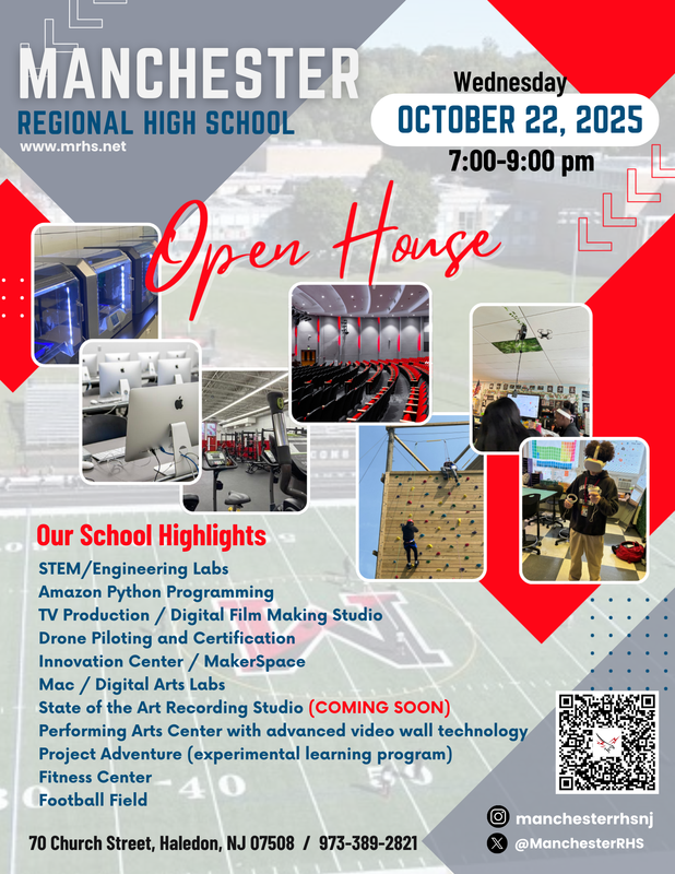 MRHS Open House Wednesday October 22nd 7pm-9pm