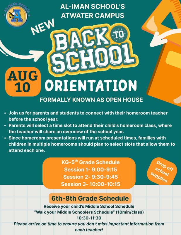 Back to School Orientation (Atwater)