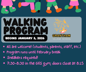 Walking program begins January 6th!