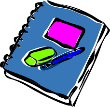 Clip art of journal and pen