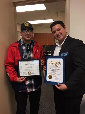 Student and Rep from Assemblyman Chen's Office