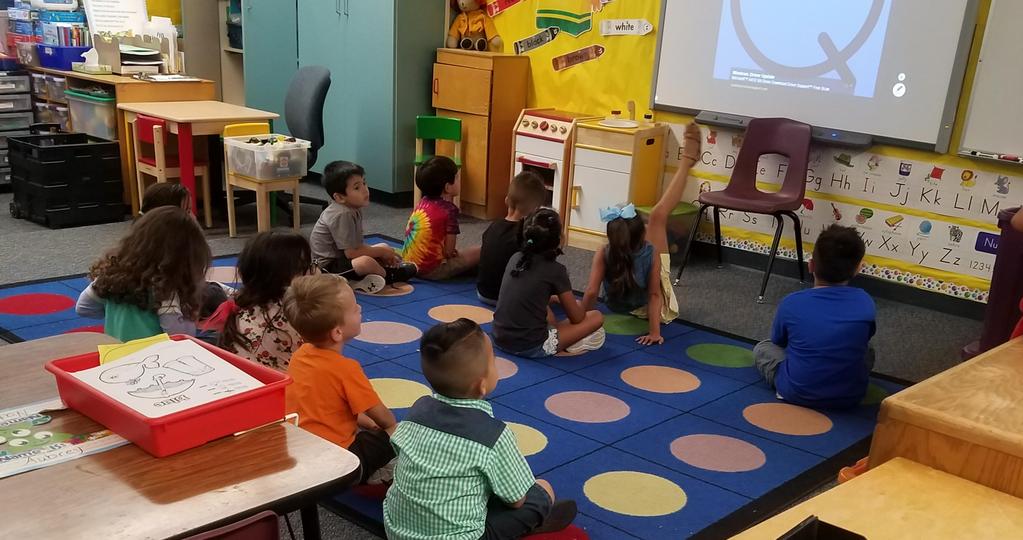 Students in a classroom