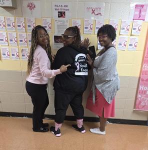 Principal and assistant principals supporting the cause