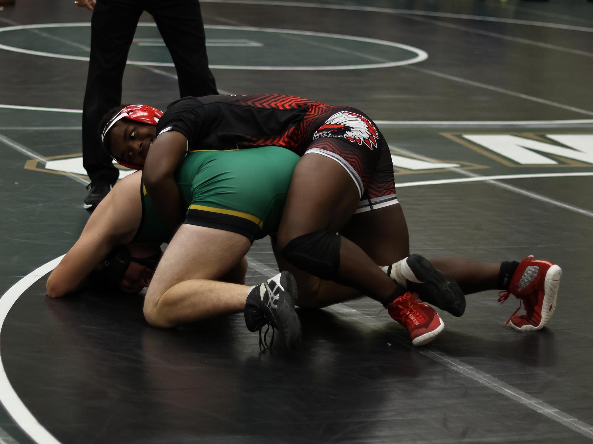 boys wrestling at liberty duals