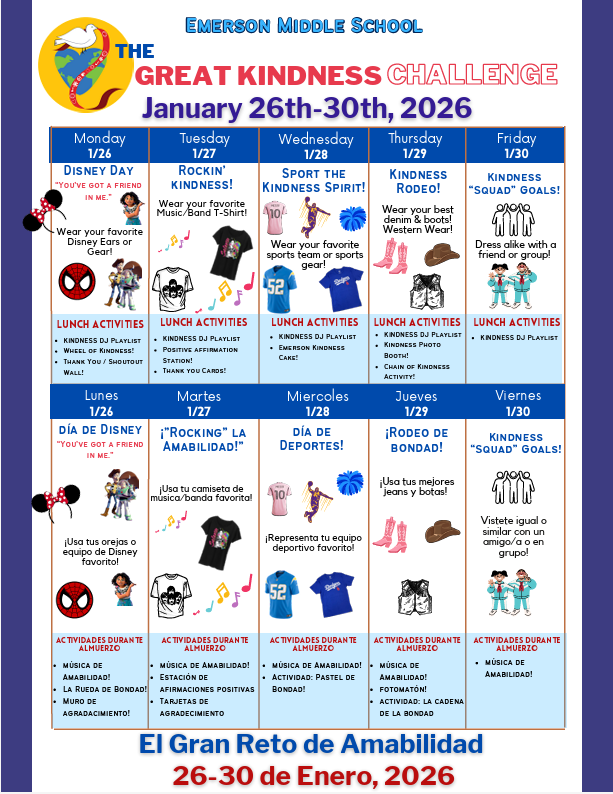 Great Kindness Challenge Week