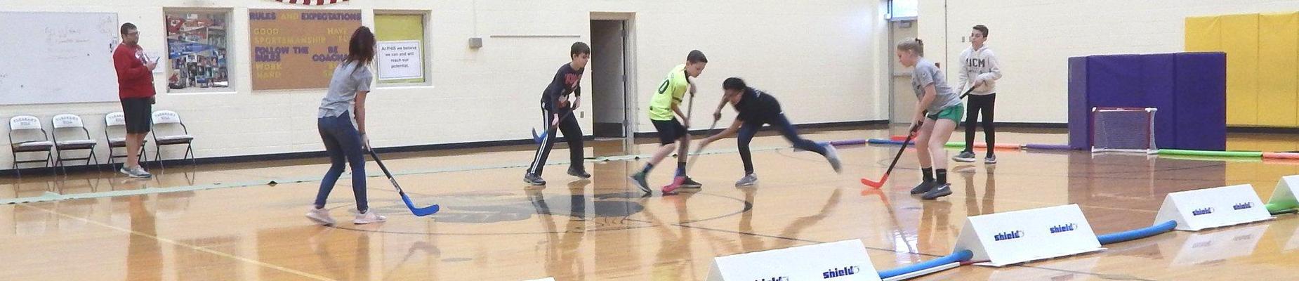 Hockey game at IS