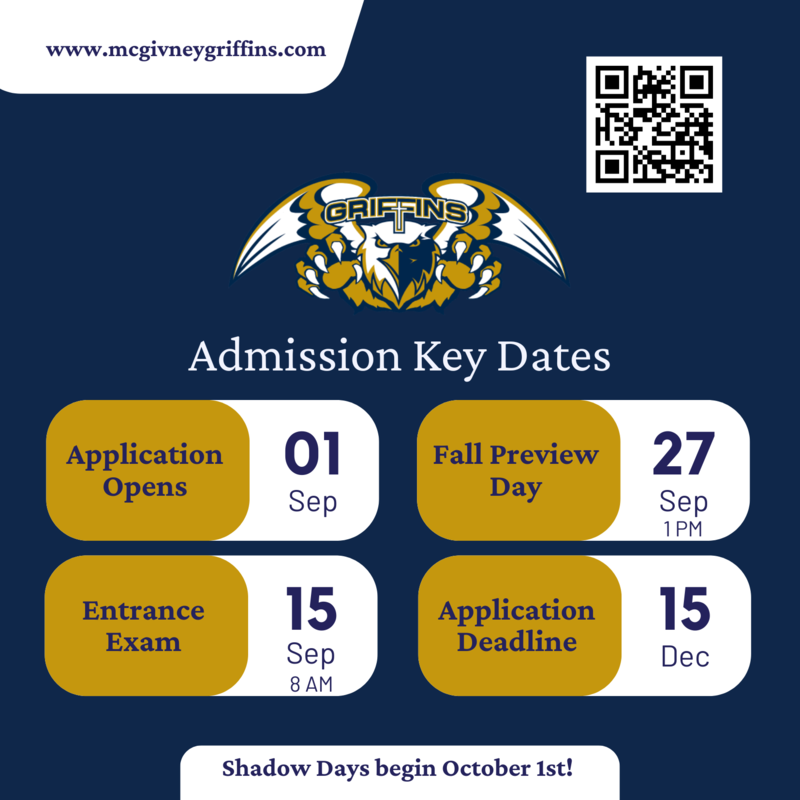Key Admissions Dates