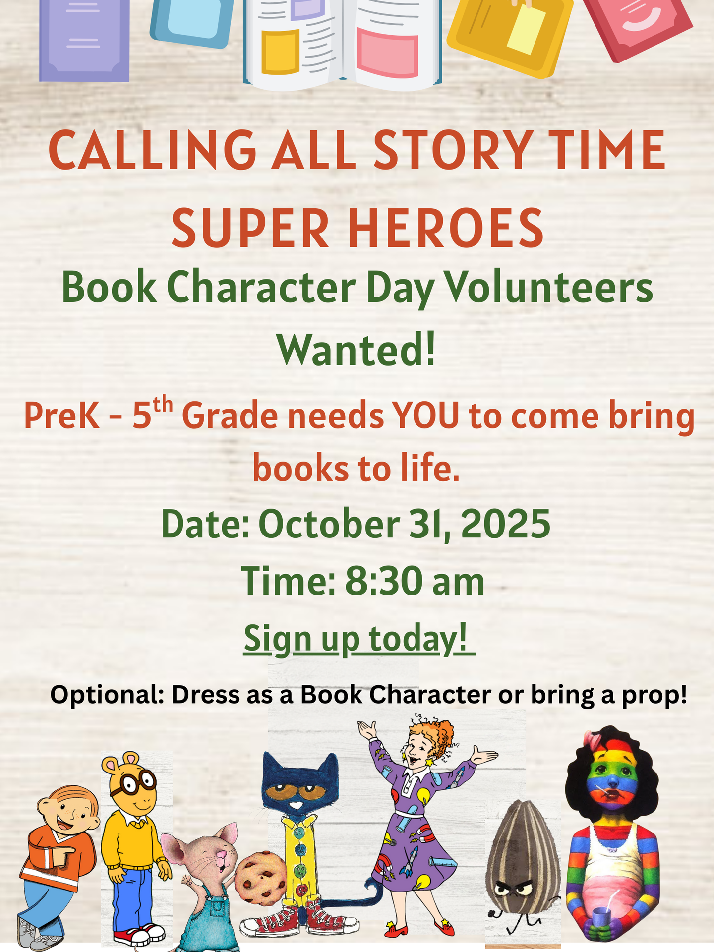  Team WOW Book Character Day 2025