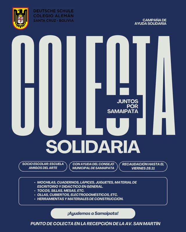 Wir schließen uns der Solidaritätskampagne „Amigos por Samaipata” an Featured Photo