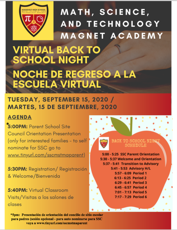 Back-to-School Night on Tuesday, September 15th! Featured Photo