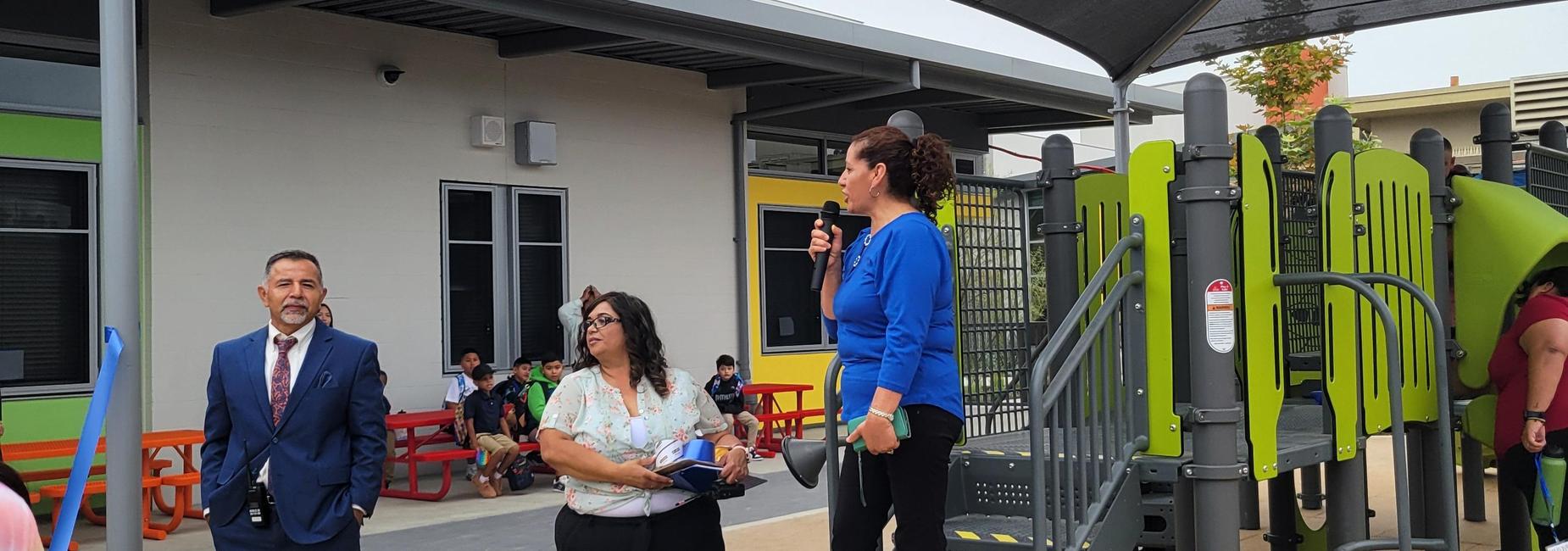 Opening of new portion of school.