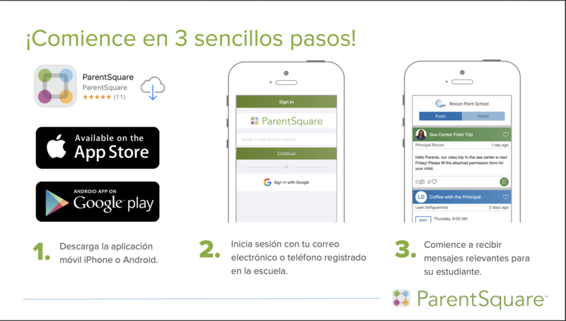 Parent Square App Instructions | Instrucciones para Parent Square