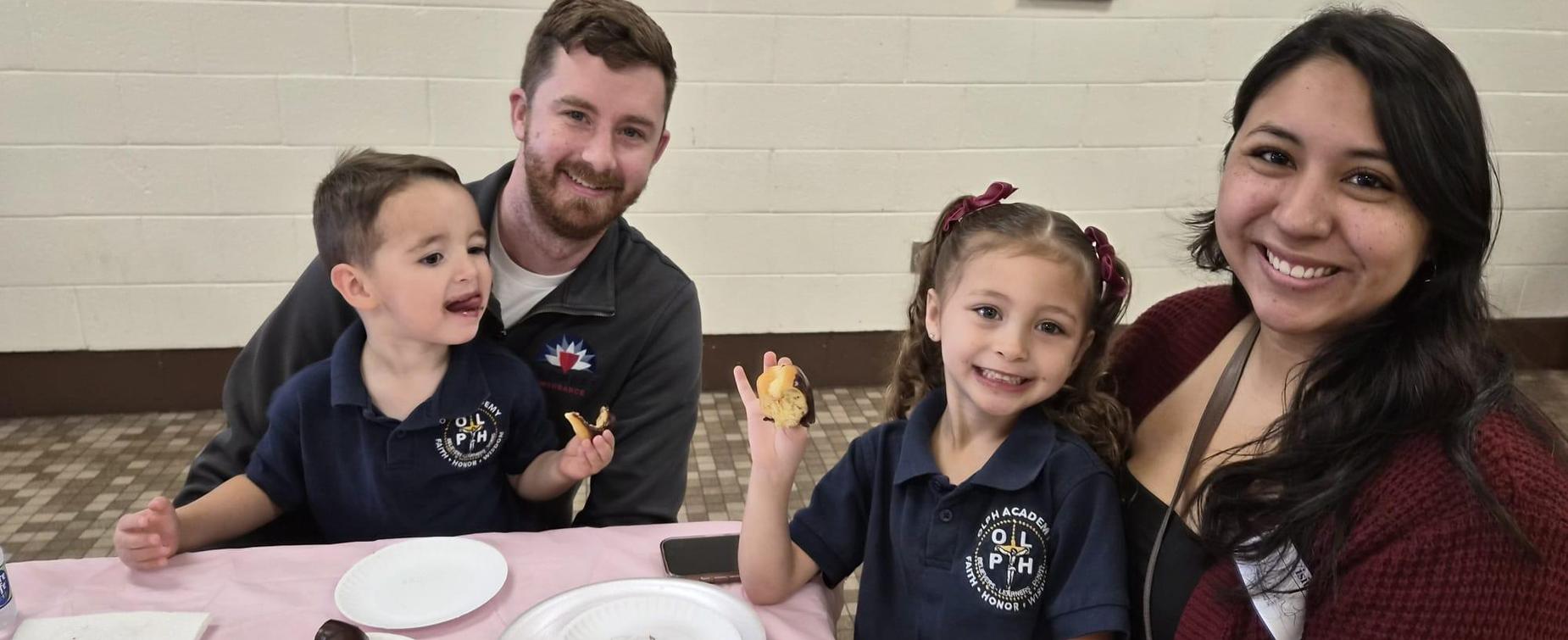 All smiles at the "Donuts with Grownups!