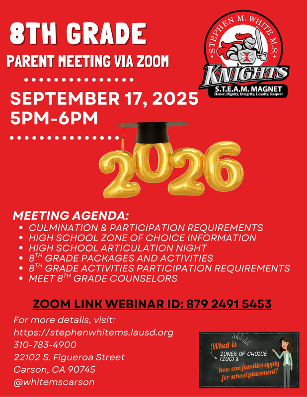 8th Grade Parent Meeting