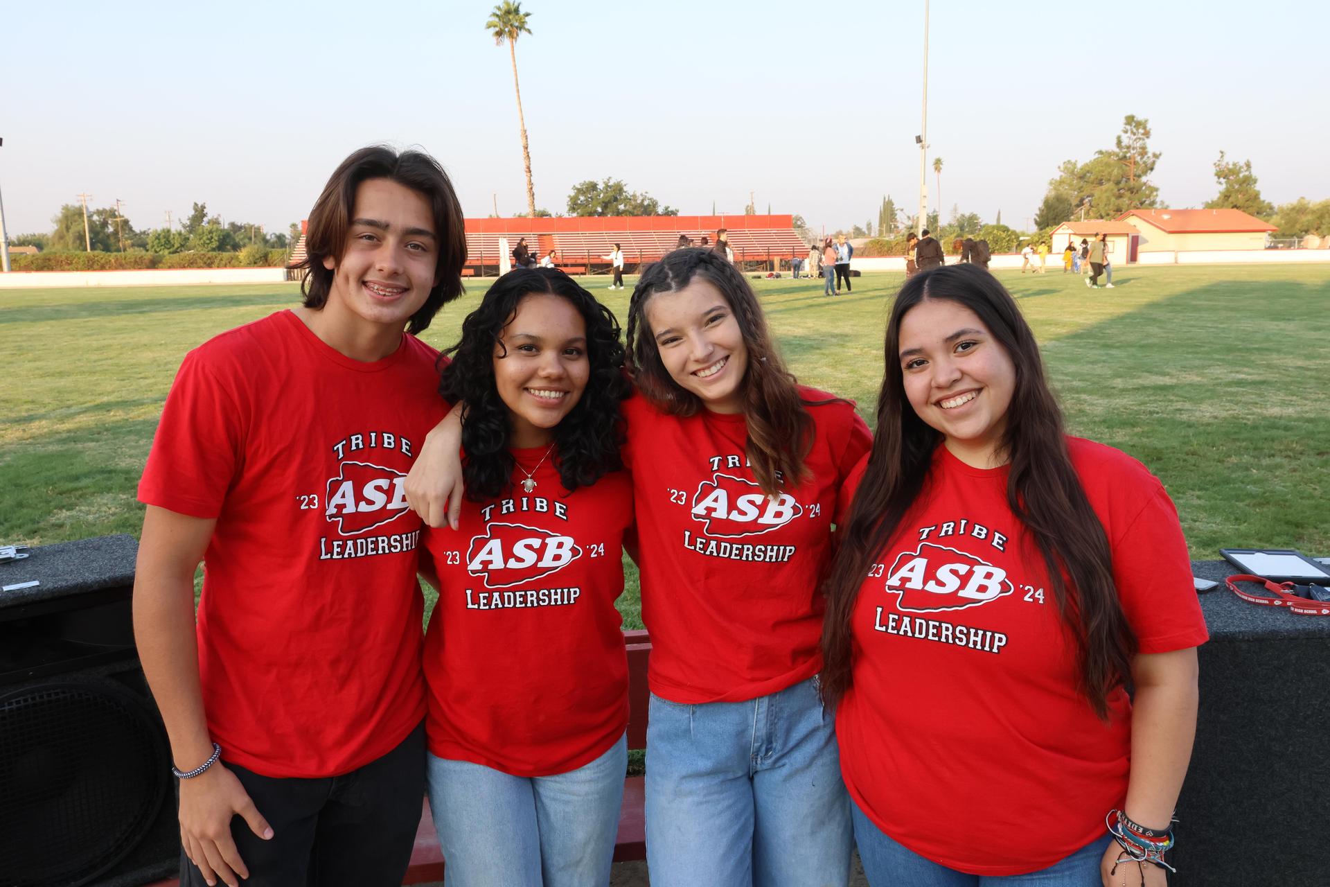 seniors and staff enjoying senior sunrise