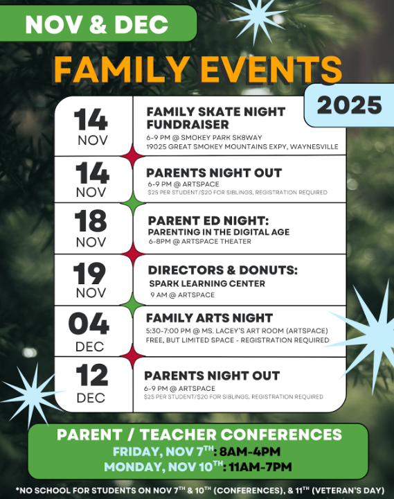 November & December Family Events Calendat Featured Photo