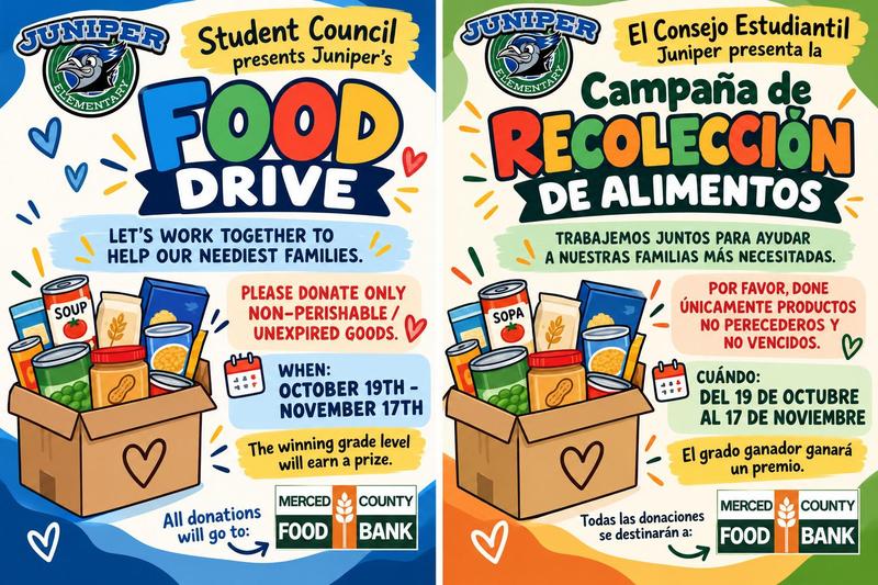 food drive flyer