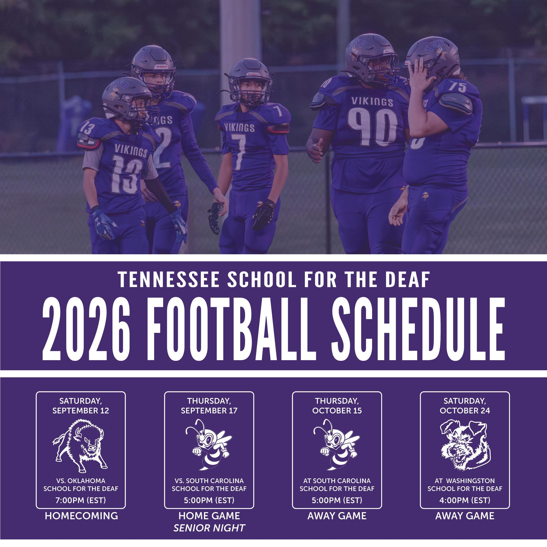 2026-2027 Football Schedule