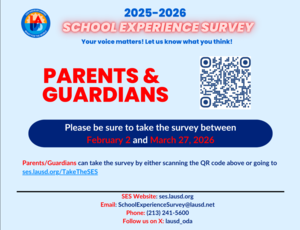 School Experience Survey Graphic