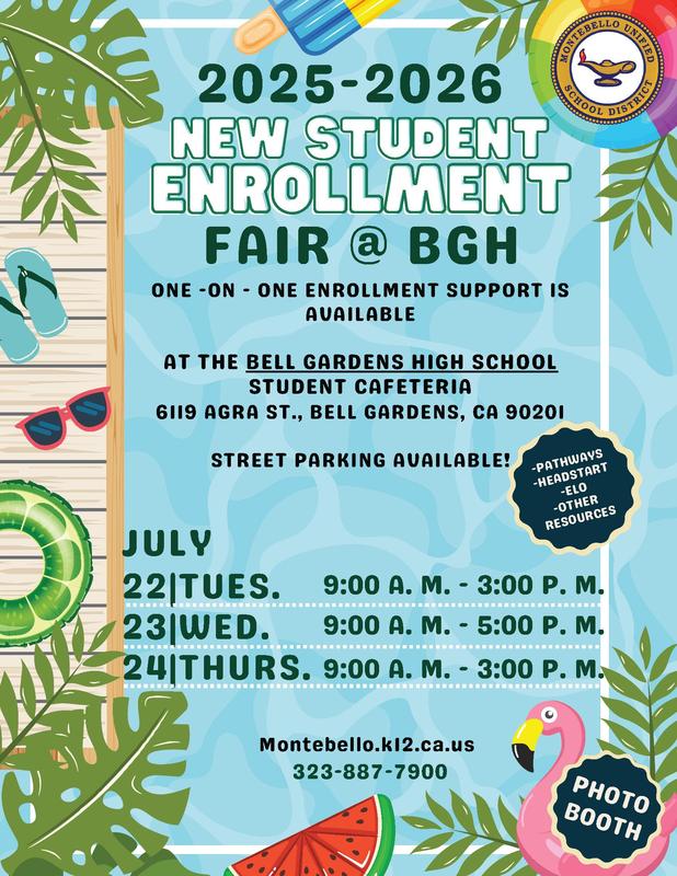 Enrollment Fair Flyer BGHS 2025