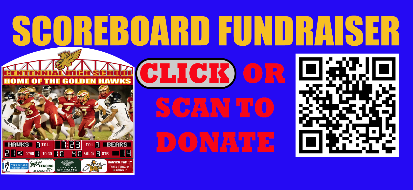 Centennial Scoreboard Fundraiser