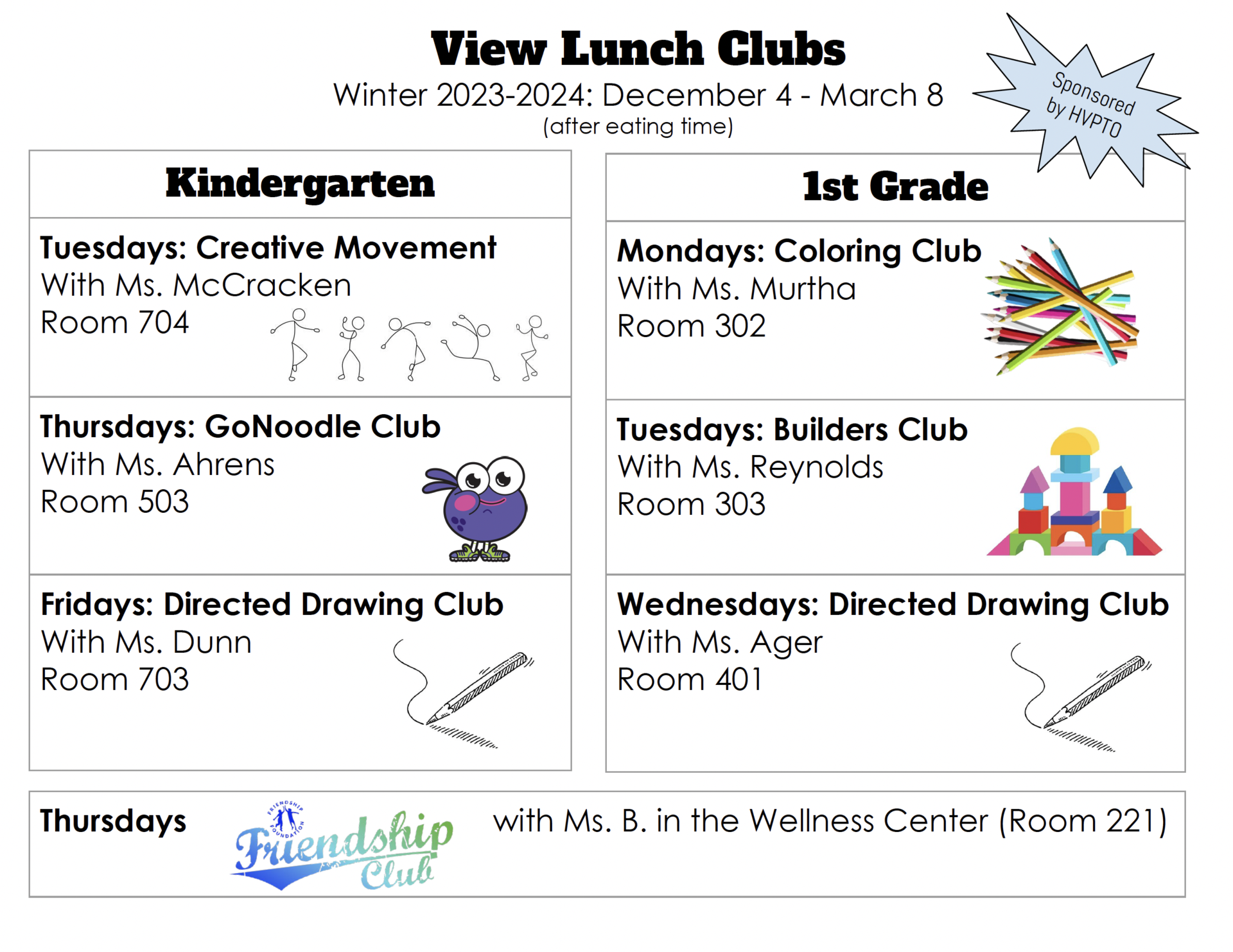 HVS Lunch Clubs (K-8) – HVS Programs – Hermosa Beach City School District