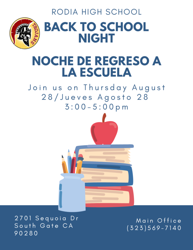 Back to School Night Flyer