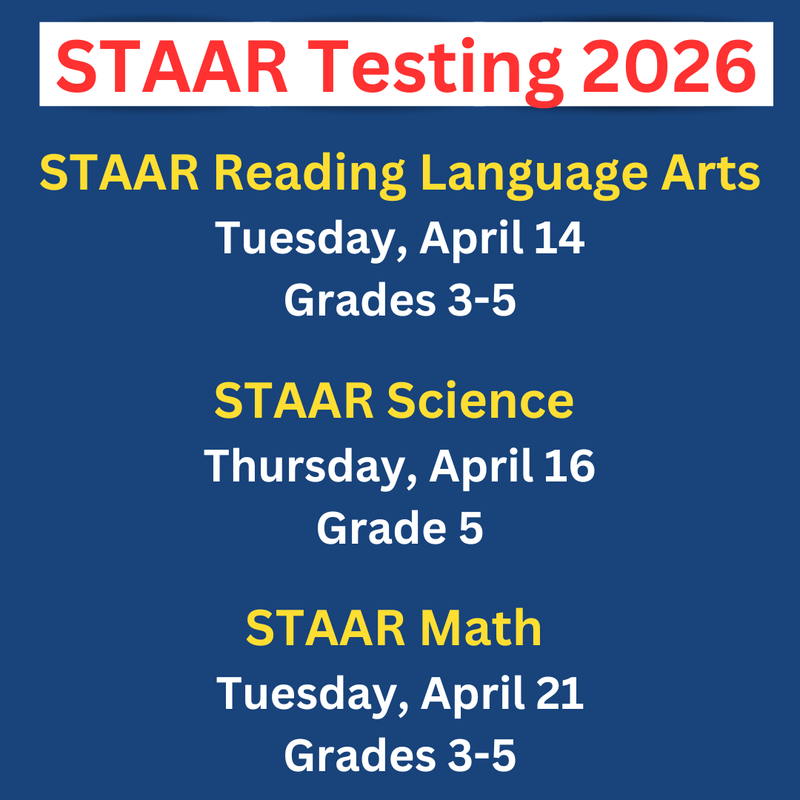 Elementary STAAR Testing 2026
